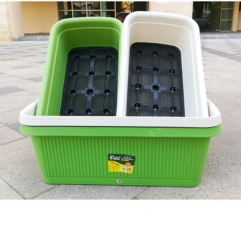 Extra-large flower pot balcony vegetable pot 600 leaf vegetable type 500 700 deepened melon and fruit type rectangular resin vegetable trough