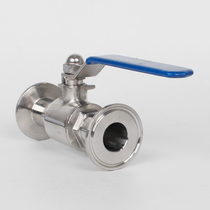 304 stainless steel quick-loading ball valve 316 sanitary clamp manual disc valve food grade live Chuck valve Q81F
