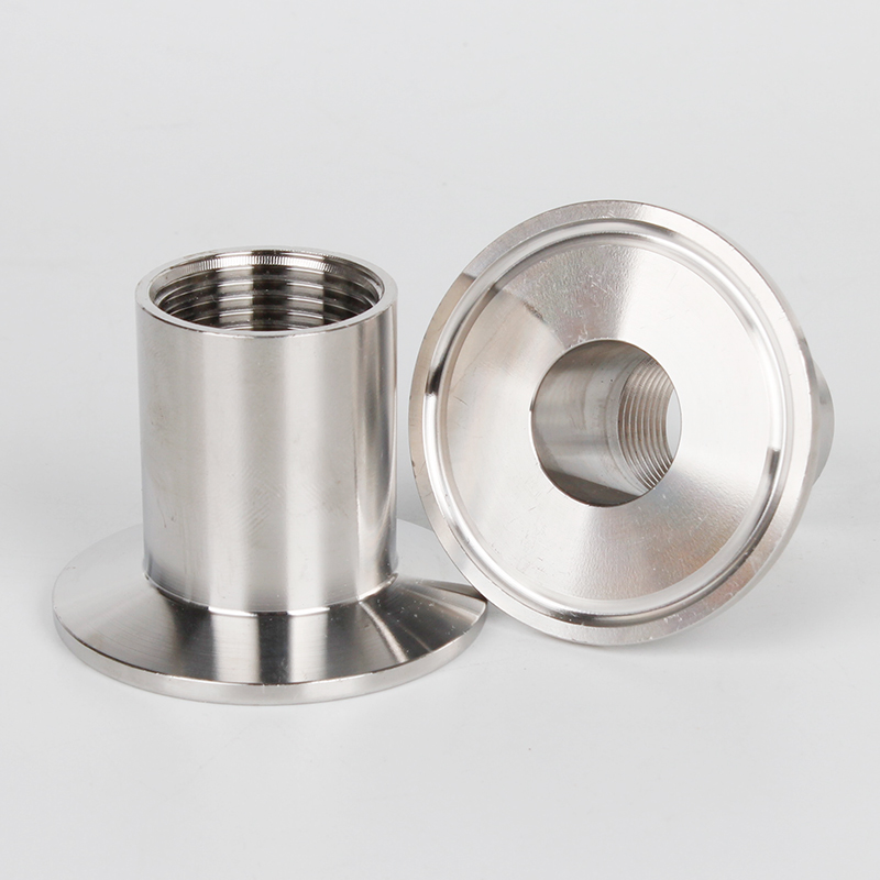304 stainless steel internal wire quick fit joint sanitary level quick buckle hoop flange collet threaded pipe quick joint