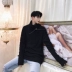 Mùa thu mẫu thiết kế cọc dây kéo trang trí tay áo len dài tay thương hiệu nam giới chạm đáy áo len shop quần áo nam Hàng dệt kim