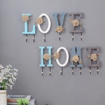 Living room wall adhesive hook key Wall hanging shelf porch storage wall into the door wall decoration clothes rack