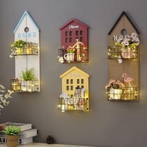American country style childrens room shelf wall decoration pendant living room wall wall hanging flower frame room wall decoration