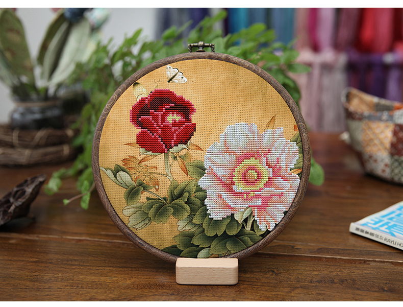 Tự làm bằng tay cross-stitch túi vật liệu mới hoa màu 5D mới bắt đầu thêu nghiên cứu phòng khách văn học và nghệ thuật tranh - Công cụ & phụ kiện Cross-stitch thêu tranh chữ thập
