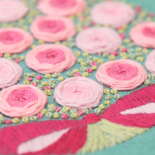 Набор материалов, лента, «сделай сам», с вышивкой, европейский стиль