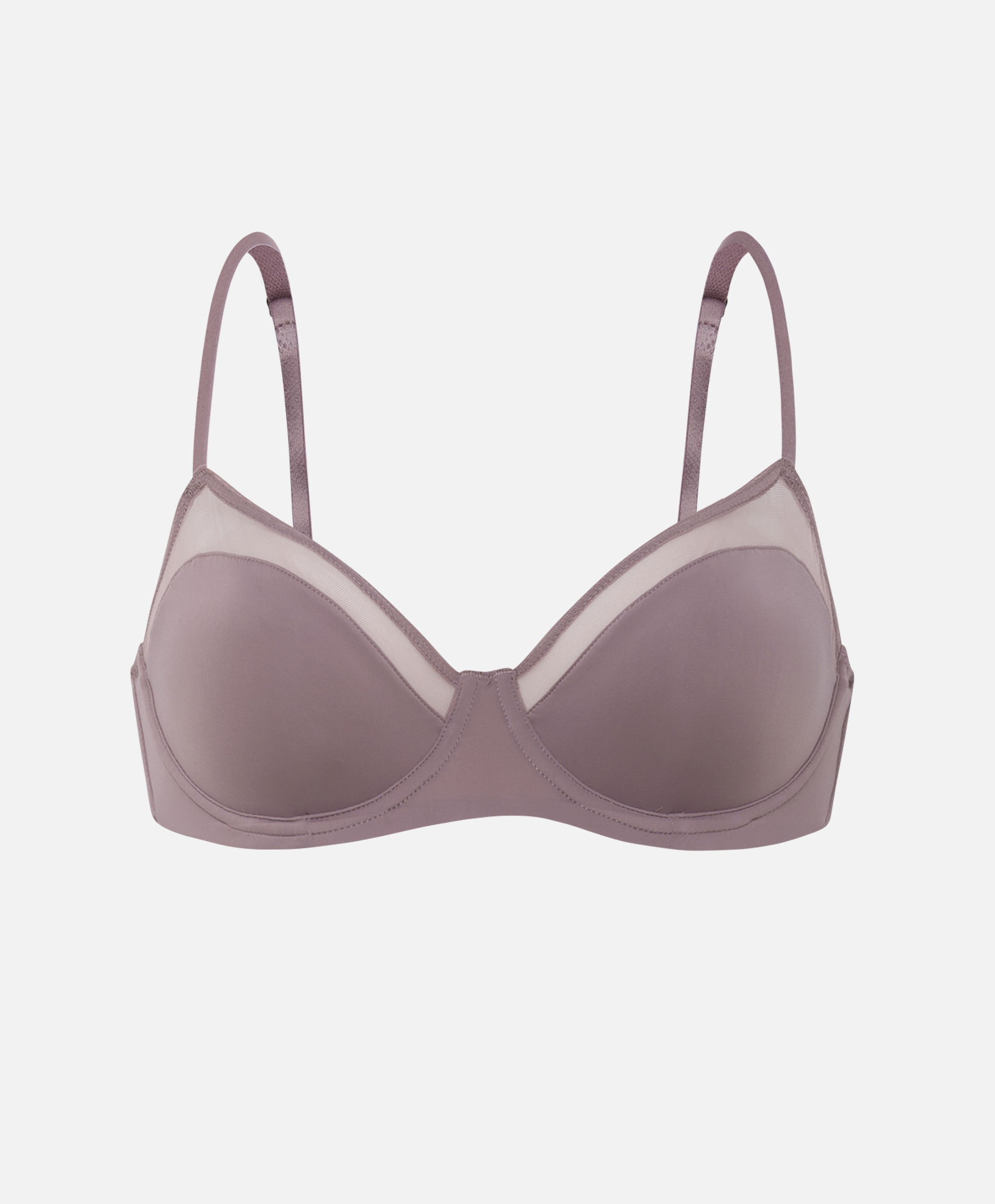 Oysho lưới nhẹ loại microfiber loại không có chèn với vòng thép cổ điển áo ngực 30186256948 shop đồ lót