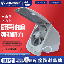 Golden Antelope Exhaust Fan 10 Inch Kitchen Ventilator Window Style Powerful Side Suction Smoke Extractor Exhaust Fan Rain-proof