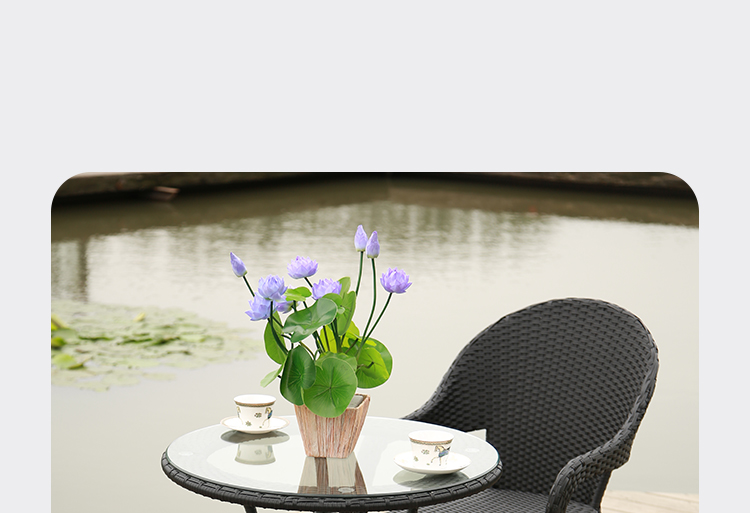 Bàn ghế ngoài trời mây bàn cà phê kết hợp năm mảnh phòng khách thời trang bàn ghế mây giải trí đơn giản mây mây bàn ghế - Bàn ghế ngoài trời / sân bộ bàn ghế ban công