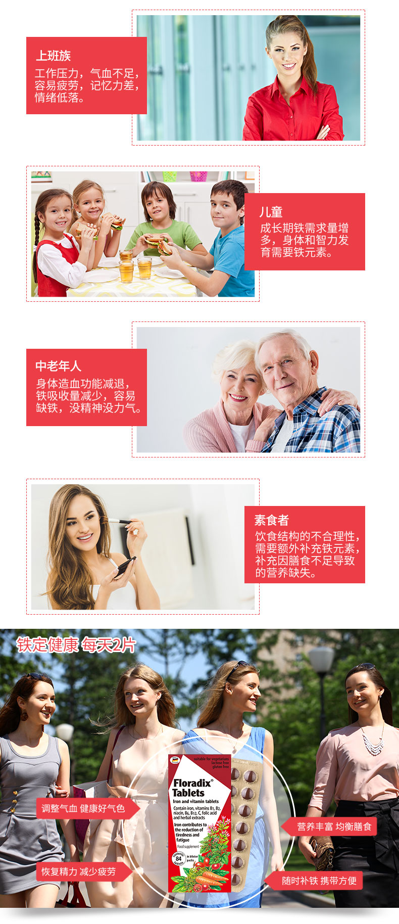 德国 Salus 铁元 升级港版补血补铁片剂 84粒 图4