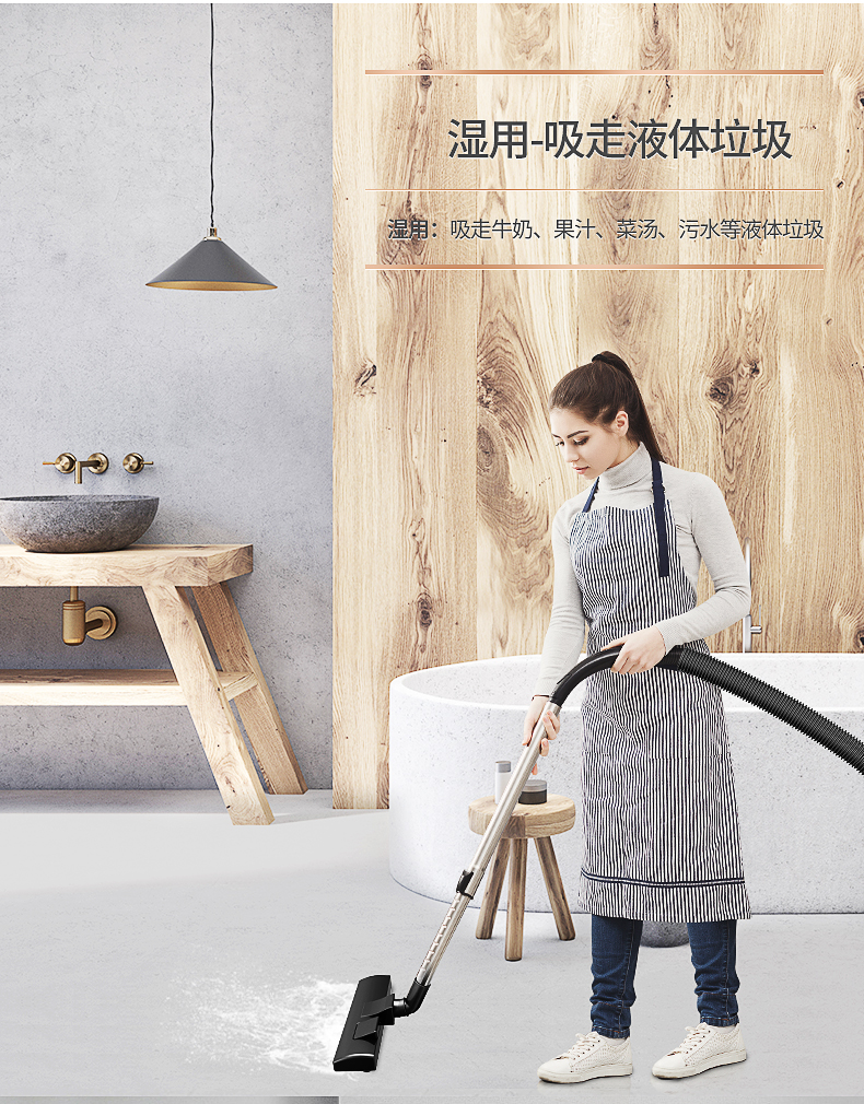 Máy lọc nước Jeno trang trí máy hút bụi siêu mạnh hộ gia đình lớn hút ướt và khô thảm thương mại máy im lặng - Máy hút bụi máy hút bụi không dây lock&lock