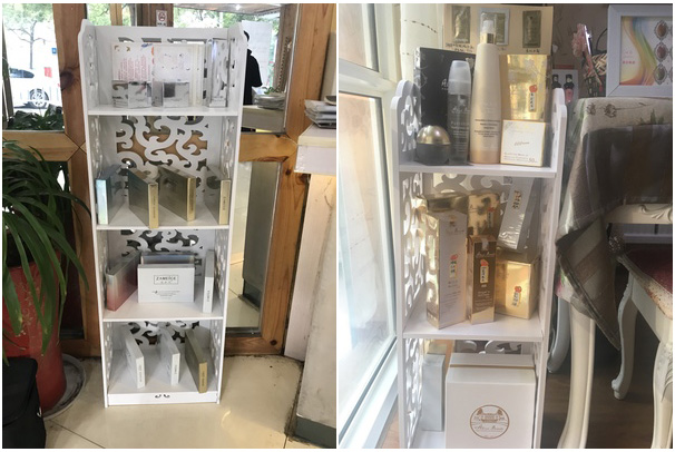 Nail Ba Lan Hiển thị đứng Kệ nhỏ Nail Kệ Beauty Salon Sản phẩm trưng bày Chăm sóc da Mỹ phẩm Showcase