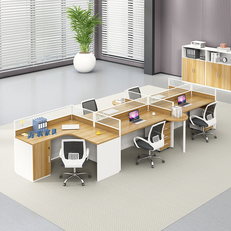 Screen Desk Chair Office Holder with Supervisor position Civilian Director Staff sleeve 5 persons 7 persons Finance station Table
