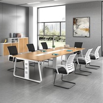 Conference table Simple modern simple board-type large and small long table Reception desk Office desk Work table Fashion