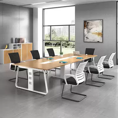 Conference table simple modern simple board type large and small long table reception desk desk office desk work table fashion
