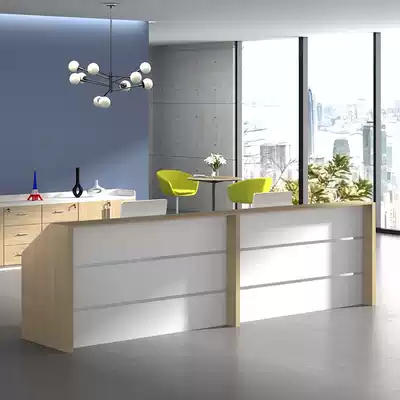 Company modern simple front desk desk Internet cafe reception desk intermediary front desk counter reception desk