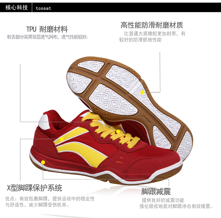 Mã lỗi rõ ràng hàng tồn kho LINING Giày cầu lông Li Ning Giày nữ siêu nhẹ Giày chống trượt thoáng khí AYTG054 giày thể thao gucci