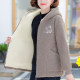 Jacket for middle-aged and elderly women, winter clothing, velvet thickened cotton coat, mother's cotton coat, women's 2022 new short lamb velvet cotton-padded jacket