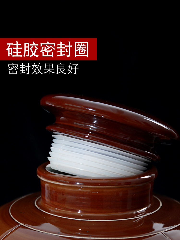Jingdezhen ceramic wine wine jar cylinder 10 jins 20 jins 30 jins 50 jins antique bottle seal hip flask