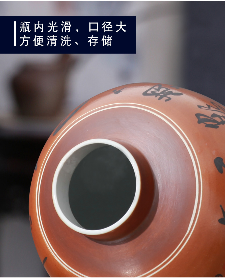 Jingdezhen ceramic jars 10 jins 20 jins 30 jins 50 kg 100 jins leading mercifully jars arbutus jar liquor jugs