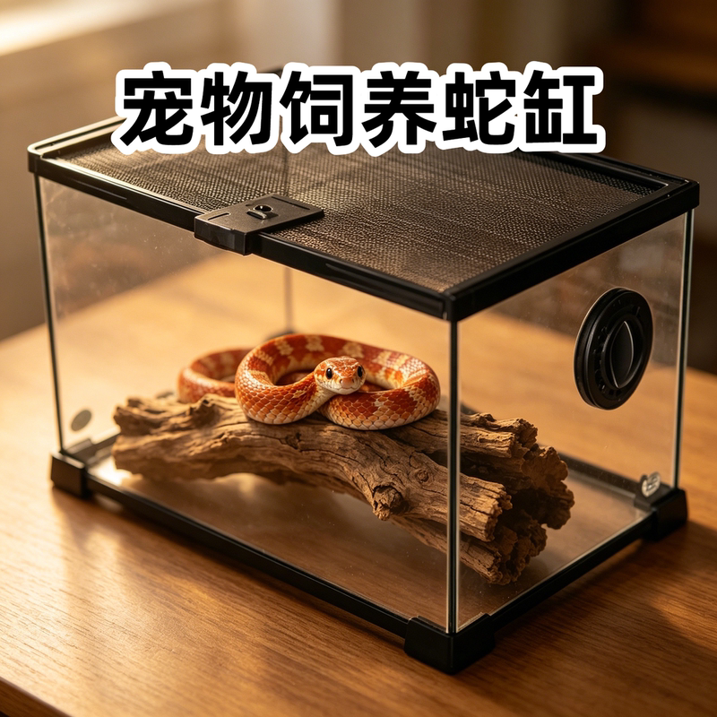 Pet Snake Breeding Tank, Corn Snake-Specific Ecological Tank, Reptile Pet Tank with Escape-Proof Lock, Breathable Display Box Pet Snake Breeding Tank, Corn Snake-Specific Ecological Tank, Reptile Pet Tank with Escape-Proof Lock, Breathable Display Box