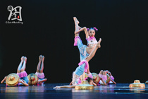 The 9th Xiaohe Style Sansha Haiwa Performance Clothes Childrens New Yangko Clothes National Sansha Haiwa Performance Costumes