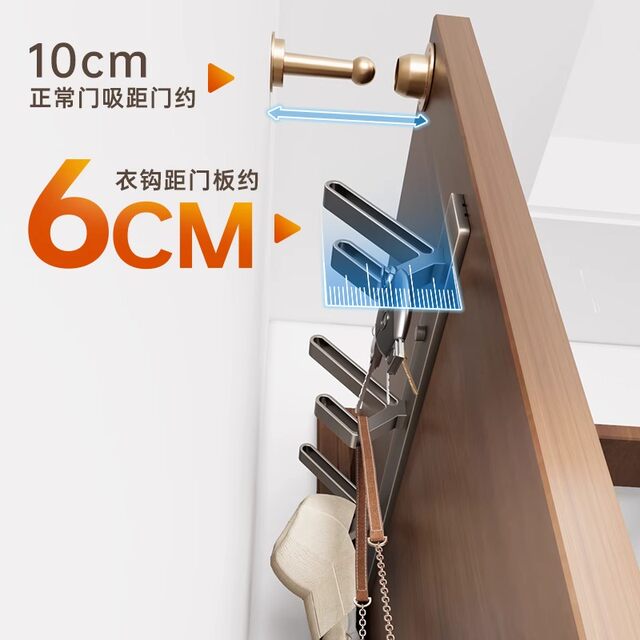 German Seiko Clothes Hanger Wall Punch-Free Clothes Hook Hook Behind the Door Entrance Hall Wardrobe Adhesive Strong Hook