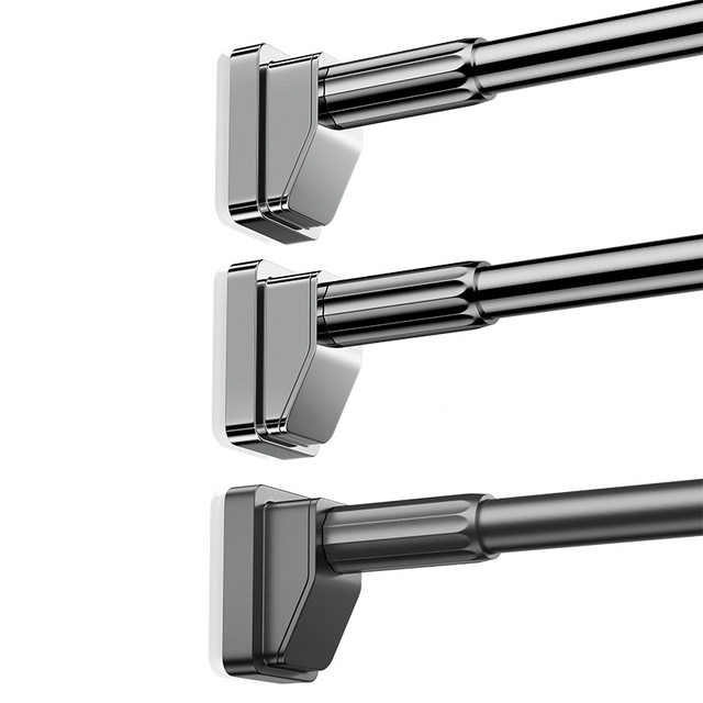 German Seiko Punch-Free Telescopic Clothes Drying Rod Balcony Clothes Drying Rack Curtain Rod Clothes Hanging Rod Bathroom Shower Curtain Rod