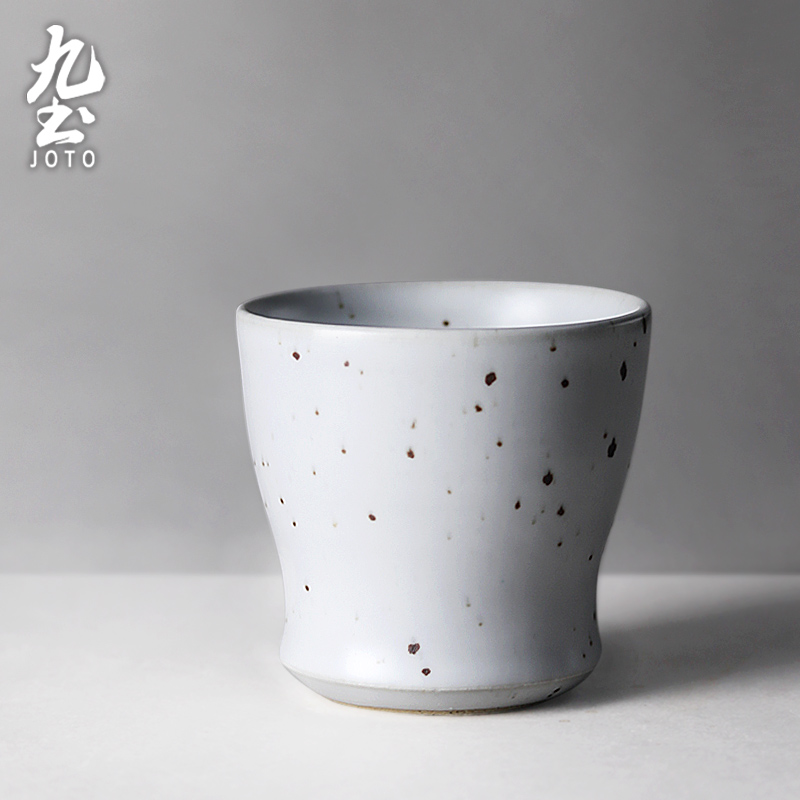 JOTO Akira Artisan Rustic Zen Ceramic Cup White
