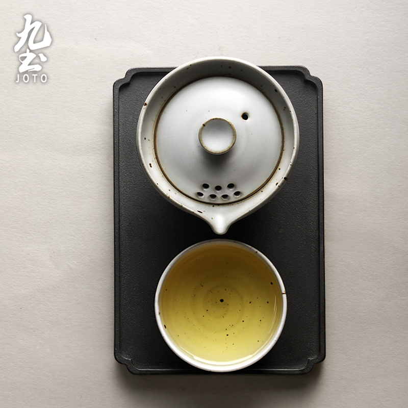 About Nine soil dry tea plate iron black glazed pot bearing ceramic square teapot tea kungfu tea tray compote snack tray