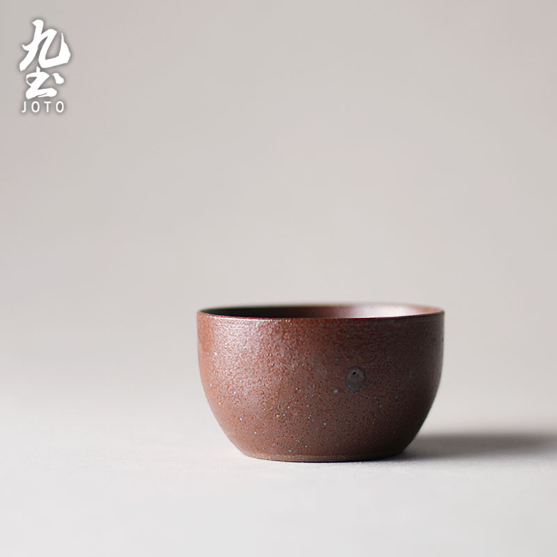 Manual master cup nine soil pottery Japanese zen coarse pottery teacup kung fu tea set small lamp that white tea tea tea cup