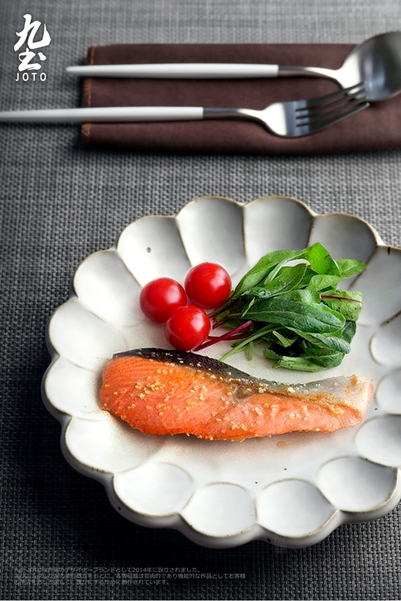 About Nine soil Japanese checking ceramic retro noodles in soup bowl dish of fish dishes a single process creative petals set of tableware