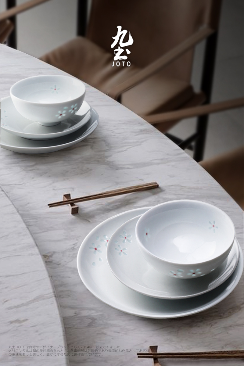 About Nine soil Japanese jingdezhen ceramic bowl contracted manual exquisite dishes soup bowl rainbow such as bowl soup plate tableware suit household