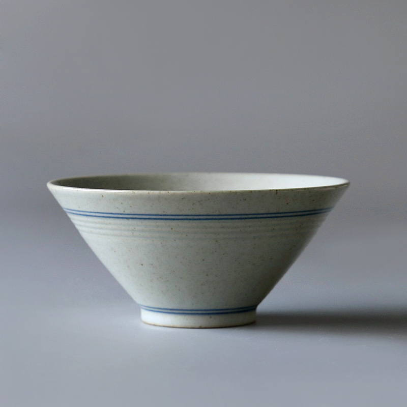 Blue and white double nine soil ceramic bowl hat to bowl of Japanese zen creative gifts of manual coloured drawing or pattern tableware feed implement their jobs