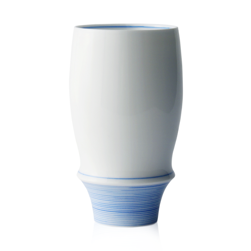 About Nine soil cup by hand Japanese blue and white to send cups of jingdezhen ceramics ceramic cups white large cups water