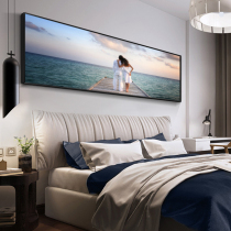 Seaview bedroom bedside painting modern simple living room decorative painting wall murals warm room banner Nordic hanging painting