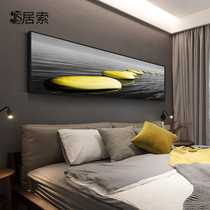 Golden stone bedroom decoration painting modern room wall background wall horizontal version simple landscape master bedroom headroom hanging painting