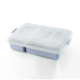 ộp cơm giữ nhiệt inox 304 Lúa mì rơm hộp cơm trưa hộp lưu trữ hộp bốn lưới tách lò vi sóng sinh viên hộp ăn trưa vuông Nhật Bản kín hộp - Hộp cơm điện sưởi ấm hộp cơm cắm điện hẹn giờ