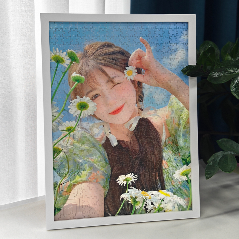 Valentine's Day gift to girlfriend Jigsaw Puzzle Photos Custom Portrait Wife Diy Artisanal Birthday Couple for Girls-Taobao