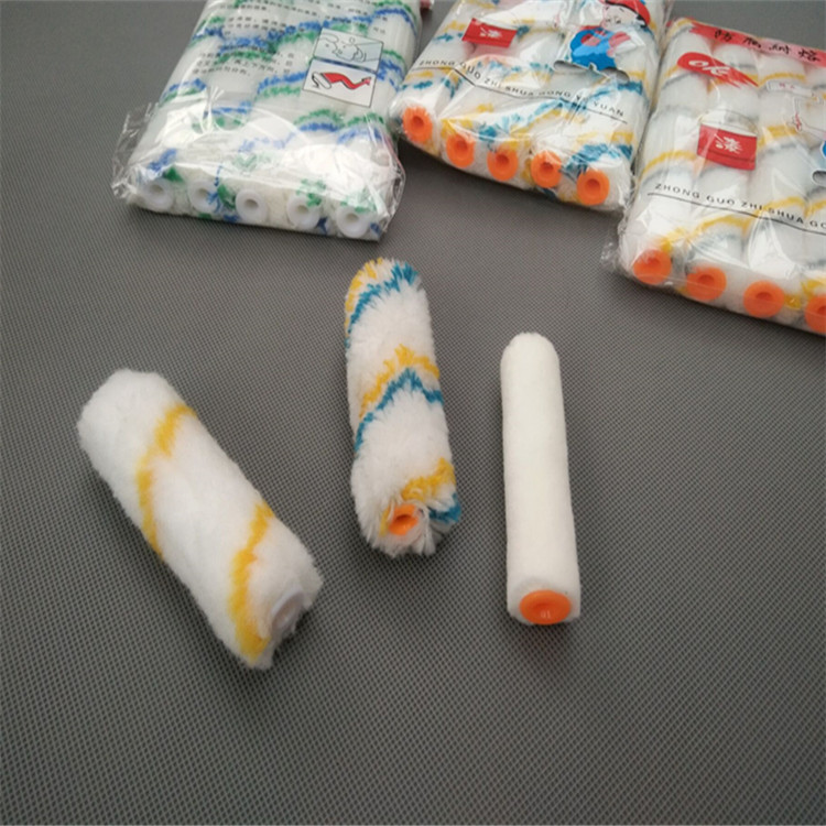 Walking World Marine Roller Brush Latex Paint Embalming Resistant Solvent 4 Inch Size Thumb Mini Paint Roller Core