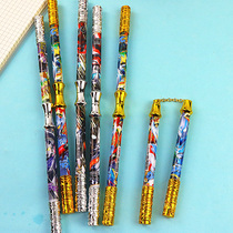Ultraman 12 creative cartoon animation gel pen Gold cudgel stick variable nunchaku Water-based pen writing turn pen