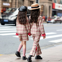 Neil Scarlett girls suit 2020 spring new childrens clothing foreign style net red suit big boy spring and autumn two-piece suit