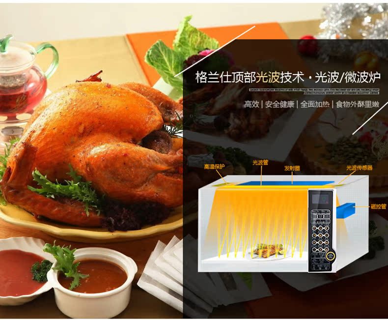 Lò vi sóng Galanz Galanz G80F23CN1L-SD (S0) Lò nướng đối lưu nhà 23L Galanz thông minh - Lò vi sóng lò nướng nào tốt