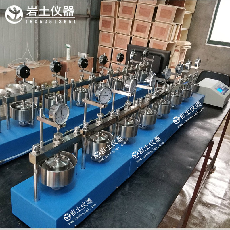 QGJ-16 十六联全自动气压固结仪（中低高压3200kpa）、土工仪器