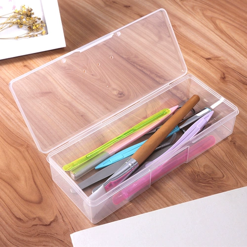 Прозрачная коробка для хранения, кисть, настольная косметическая кисточка