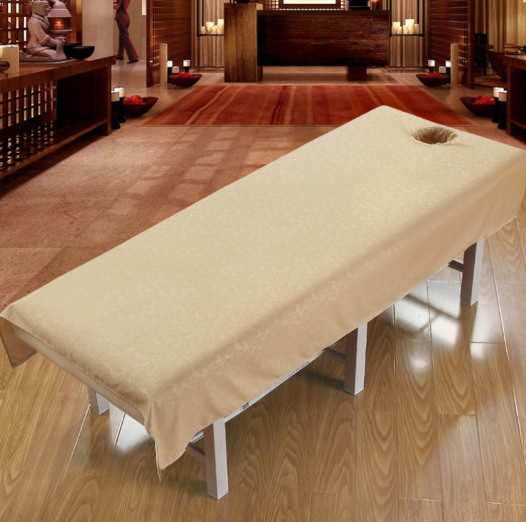 Thẩm mỹ viện trải giường cơ thể câu lạc bộ sức khỏe massage vật lý trị liệu chống nhăn chống thấm nước và dầu massage giường đặc biệt có lỗ thảm nỉ trải giường
