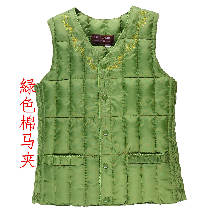 Mùa thu và mùa đông mẫu trung niên và phụ nữ lớn tuổi kích thước lớn xuống áo vest cotton trung niên mẹ tải vest ấm vest thời trang nữ 2021
