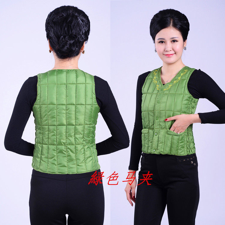 Mùa thu và mùa đông mẫu trung niên và phụ nữ lớn tuổi kích thước lớn xuống áo vest cotton trung niên mẹ tải vest ấm vest thời trang nữ 2021