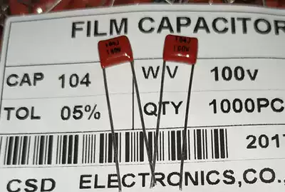 Metallization CBB capacitance 104J K 0 1UF 63V 100V 1K45 dollar