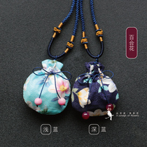 Mini halter neck sachet Anti-sensitive sachet Baby Children amulet Birthday amulet Sachet Fortune bag Fetal hair bag