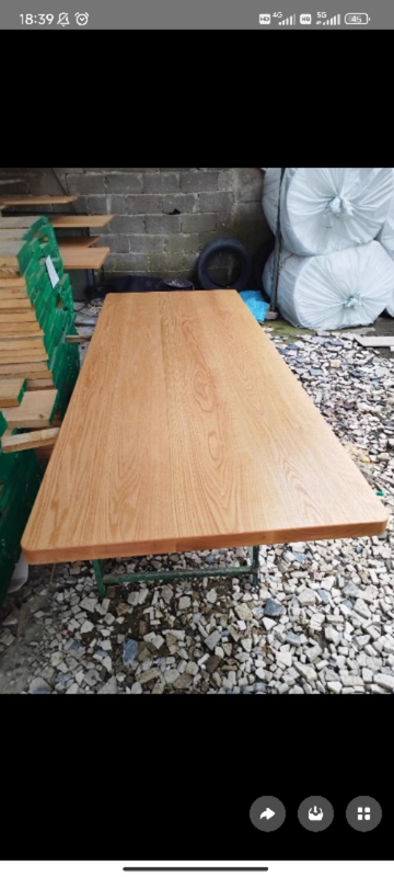 Authentic American Red Oak Imported Solid Wood Suspended Desktop Adjustable Table Top, Bay Window, and Stair Treads