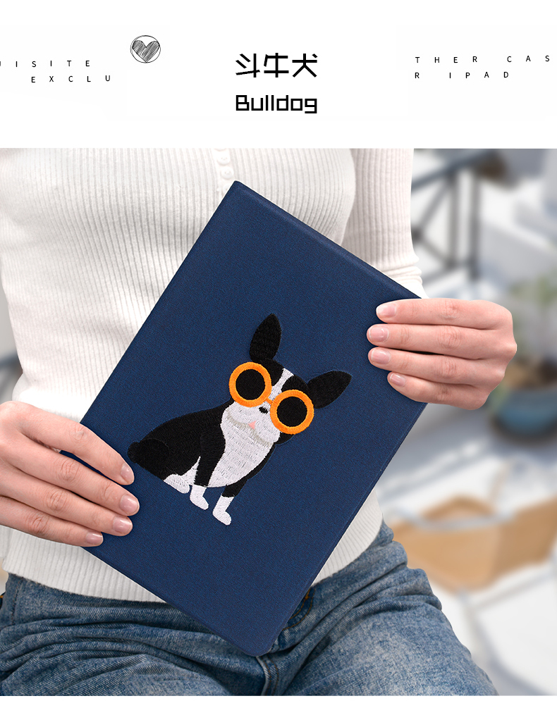 Phiên bản OXG mới 2018 phiên bản 9,7 inch bảo vệ bao da ipad6th apple phẳng 8 máy tính 5 vỏ mềm dễ thương air2 thêu màu đỏ 2017 silicon sáng tạo A1893 bao gồm tất cả phim hoạt hình - Phụ kiện máy tính bảng ốp ipad 10.2